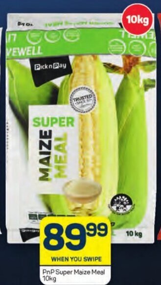 PnP Super Maize Meal 10kg offer at Pick n Pay