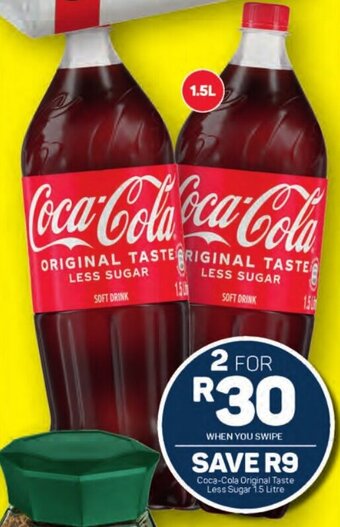Pick n Pay Coca-Cola Original Taste Less Sugar 1.5 Litre offer