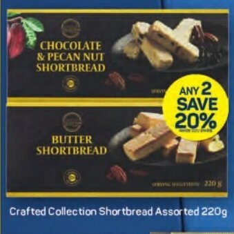 Pick n Pay Crafted Collection Shortbread Assorted 220g offer