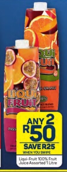 Pick n Pay Liqui-Fruit 100% Fruit Juice Assorted 1 Litre offer