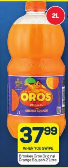 Pick n Pay Brookes Oros Original Orange Squash 2 Litre offer