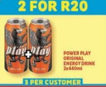 Power Play Original Energy Drink 2x440ml