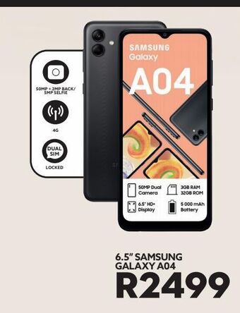 Ackermans 6.5 samsung galaxy a04 offer