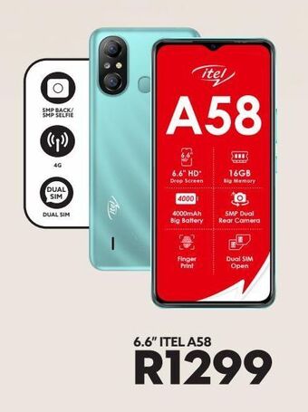 6.6 itel a58