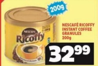 Usave Nescafe Ricoffy Instant Coffee Granules 200g offer