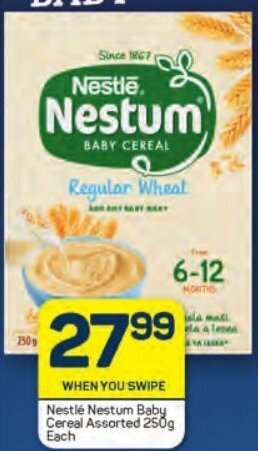 Pick n Pay Nestle Nestum Baby Cereal Assorted 250g each offer