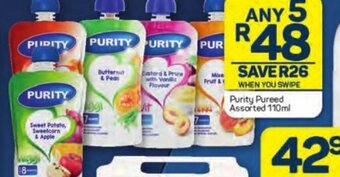 Pick n Pay Purity Pureed Assorted 110ml offer