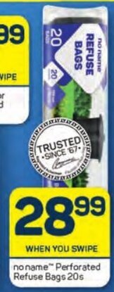 Pick n Pay No name Perforated Refuse Bags 20s offer