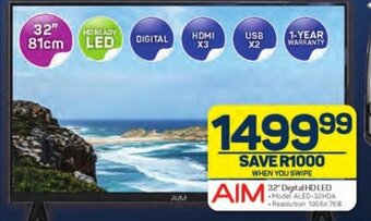 Pick n Pay AIM 32" Digital HD LED offer