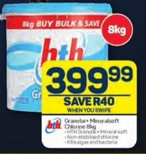 Pick n Pay Granular+Mineralsoft Chlorine 8kg offer
