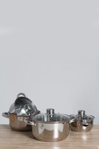 8 piece stainless steel casserole set