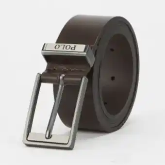 Polo enzo classic leather belt brown