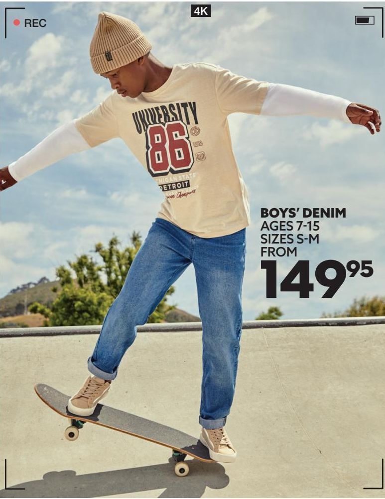Boy`s denim offer at Ackermans
