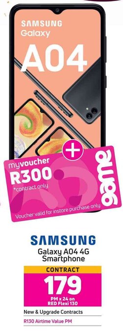 Game Samsung Galaxy A04 4G Smartphone offer