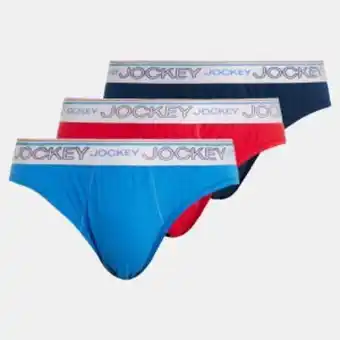 Zando Jockey 3 pk plain new gen jockey brief classic blue/chilli pepper red/midnight navy offer