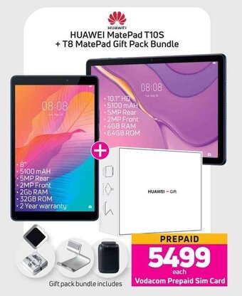 Game Huawei MatePad T10S + T8 MatePad Gift Pack Bundle offer