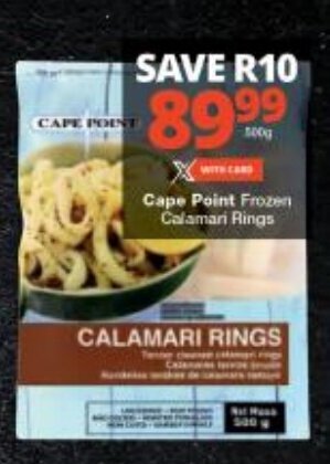 Checkers Cape Point Frozen Calamari Rings offer