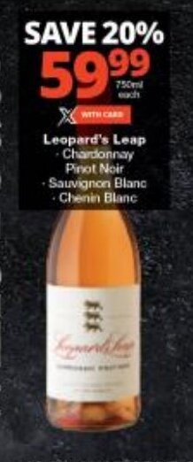 Checkers Leopard's Leap offer