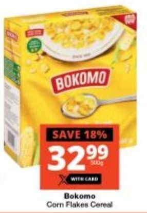 Checkers Bokomo Corn Flakes Cereal offer