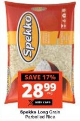 Checkers Spekko Long Grain Parboiled Rice offer