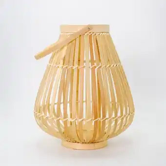 Whitehouse Vietnamese woven rattan candle holder lantern - natural offer