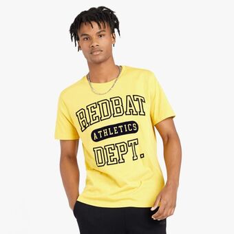 Sportscene Redbat athletics men's yellow t-shirt offer