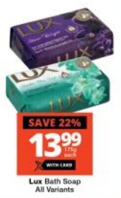 Checkers Lux Bath Soap All Variants offer
