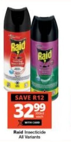 Raid Insecticide All Variants