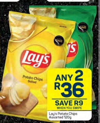 Pick n Pay Lay's Potato Chips Assorted 120g offer