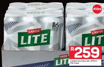 Pick n Pay Castle Lite Cans 24 x 410ml Per Case offer