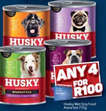 Pick n Pay Husky Wet Dog Food Assorted 775g offer