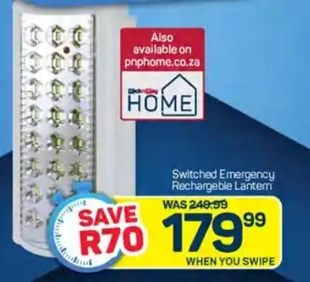 Pick n Pay Switched Emergency Rechargeble Lantern offer