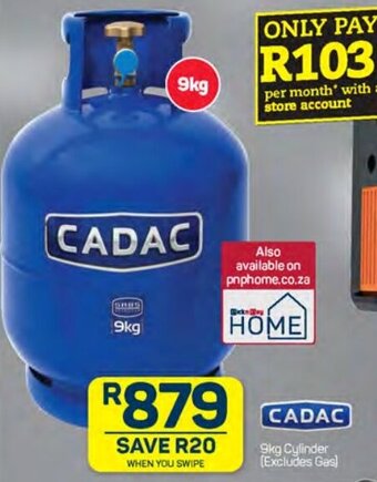 CADAC 9kg Cylinder [Excludes Gas)