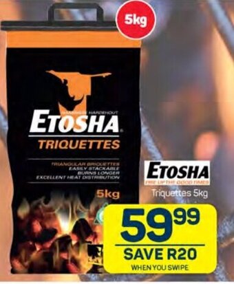 Pick n Pay ETOSHA Triquettes 5kg offer