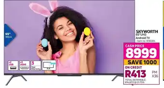 Game SIYWORTH 65"UHD Android TV offer