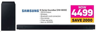 Game SAMSUNG B-Series Soundbar (HW-B650) offer