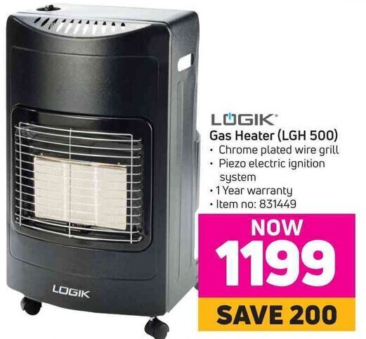 LOGIK Gas Heater (LGH 500) offer at Game