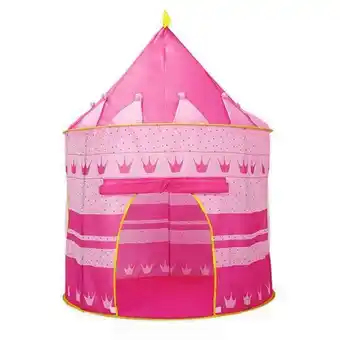 Pink princess castle tent portable play tent for girls