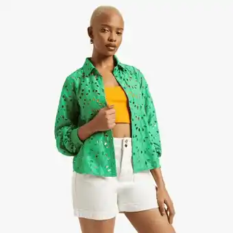 Women's green  anglaise shirt
