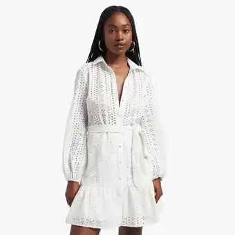 The FIX Women's white anglaise shirt dress offer