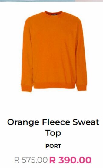 YDE Orange fleece sweat top offer