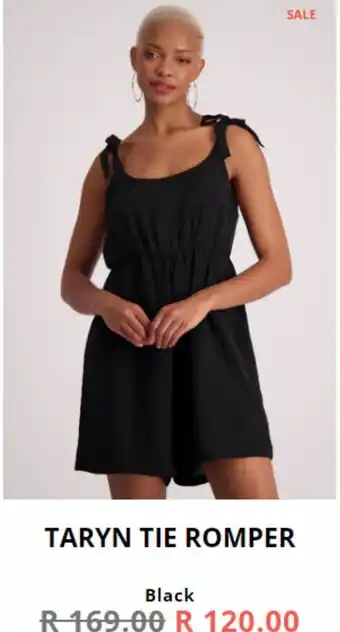 Dunns Taryn tie romper offer