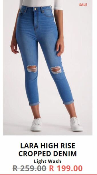 Dunns Lara high rise cropped denim offer