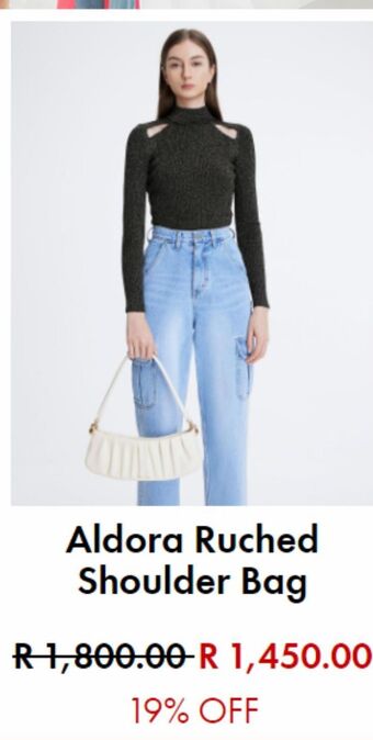 Charles & Keith Aldora ruched shoulder bag offer