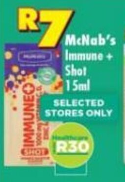 Shoprite McNab's Immune+Shot 15ml offer