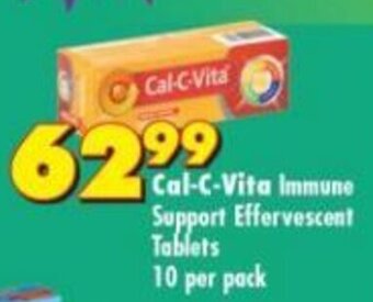 Shoprite Cal-C-Vita Immune Support Effervescent Tablets 10 per pack offer
