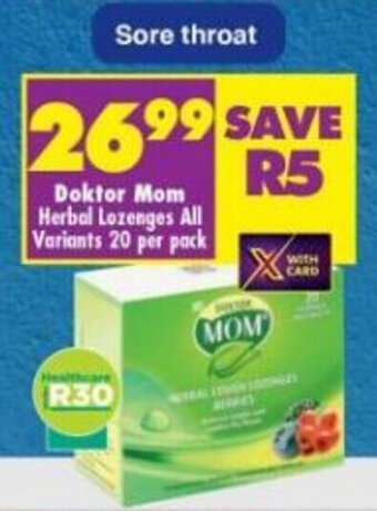 Shoprite Doktor Mom Herbal Lozenges All Variants 20 per pack offer