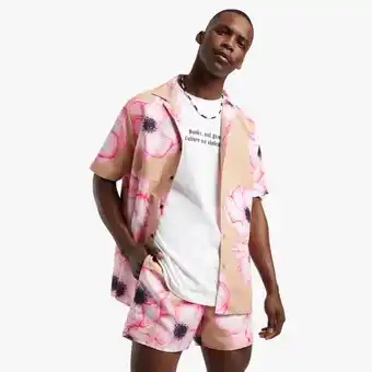 The FIX Men's stone floral co-ord shorts offer