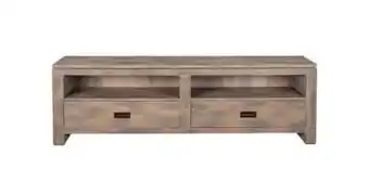 Farmhouse plasma unit, brownwash finish