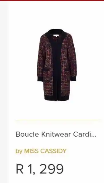 Boucle knitwear cardigan